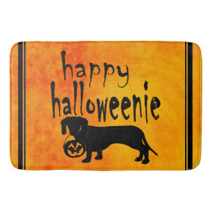 Tapis De Bain Halloween Dachshund Trick ou traitement