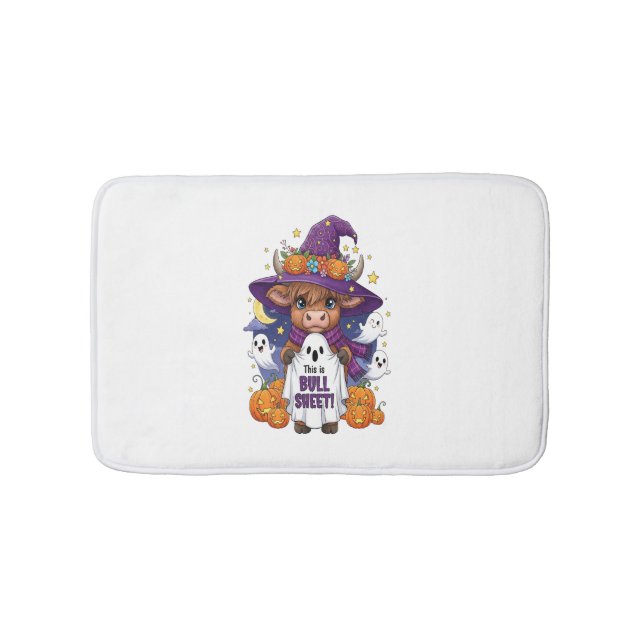 Tapis De Bain Halloween de la vache des Highlands (Devant)