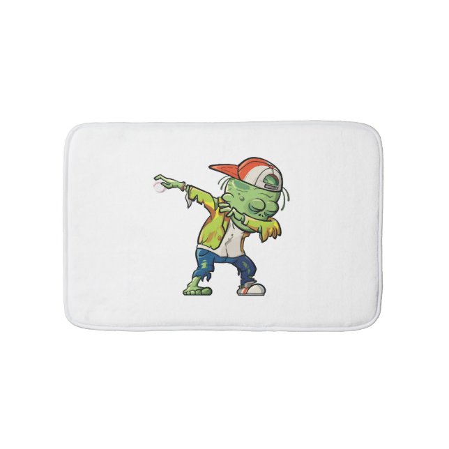 Tapis De Bain Halloween design pour les amateurs de baseball (Devant)