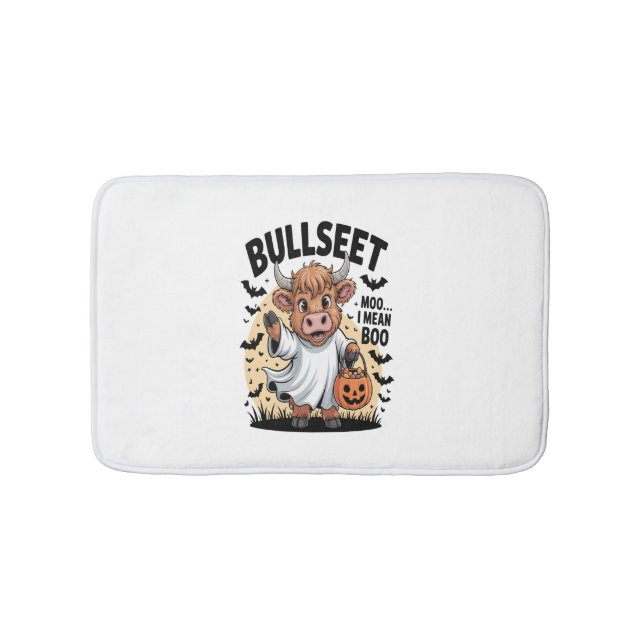 Tapis De Bain Halloween drôle de vache (Devant)