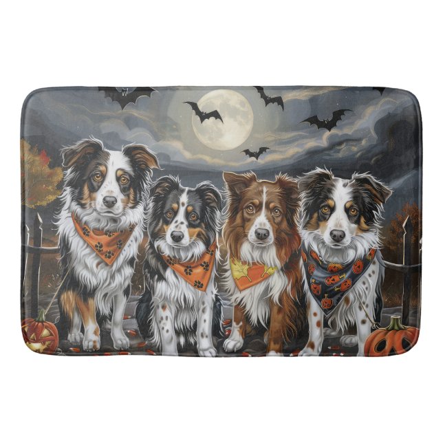 Tapis De Bain Halloween Éffrayant australien (Devant)