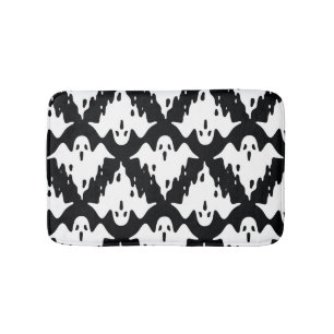 Tapis De Bain Halloween Ghost Éffrayant Motif sans couture