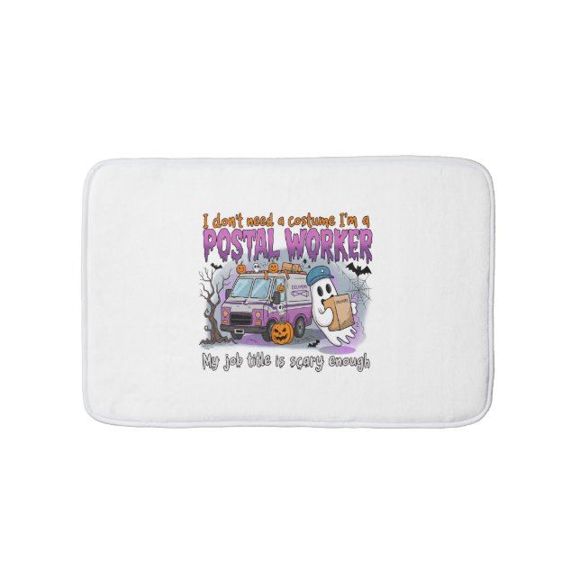 Tapis De Bain Halloween Ghost, Postal Worker (Devant)