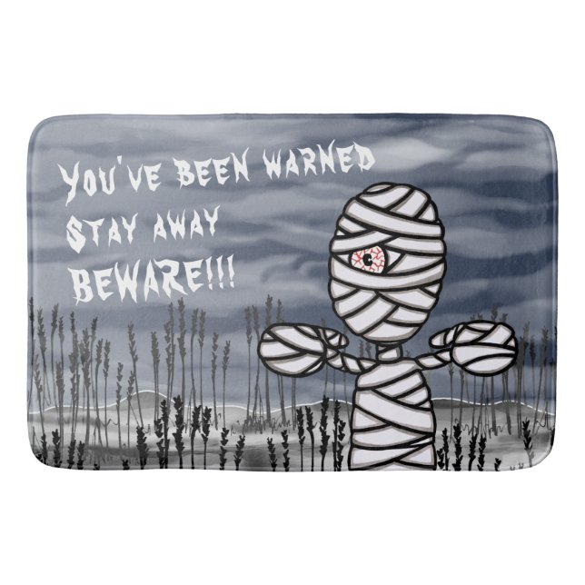 Tapis De Bain Halloween Horreur maman Déplaisante (Devant)