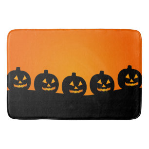Tapis De Bain Halloween Jack-O-Lanterns