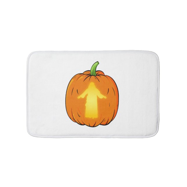 Tapis De Bain Halloween Jésus Design avec Jésus Citrouille (Devant)
