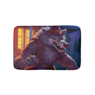 Tapis De Bain Halloween/loup-garou/automne/automne
