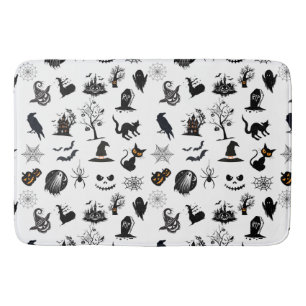 Tapis De Bain Halloween mignonne et éffrayante