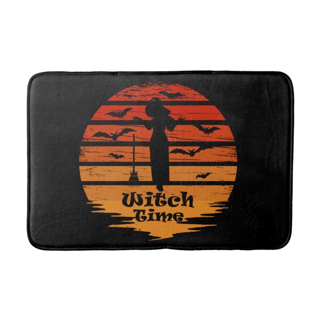 Tapis De Bain Halloween sorcière (Devant)