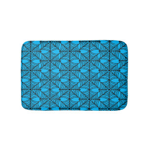 Tapis De Bain Halloween Spider Webs sur Blue