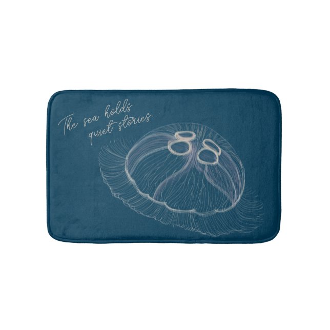 Tapis De Bain Hand drawn Jellyfish Art  (Devant)