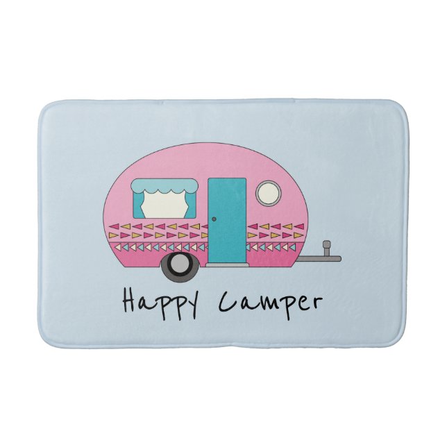 Tapis De Bain Happy Camper Rose RV (Devant)