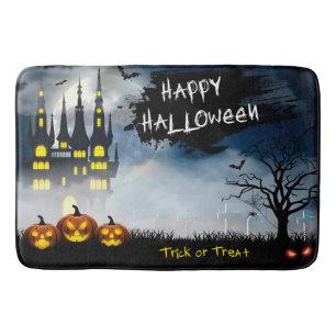 Tapis De Bain Happy Halloween Haunted Maison de Mat de bain