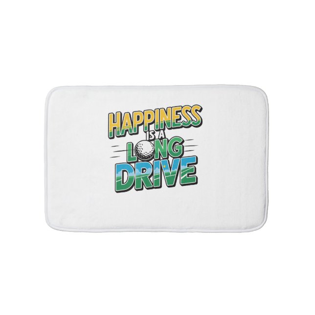 Tapis De Bain Happy is a Long Drive, Golf (Devant)
