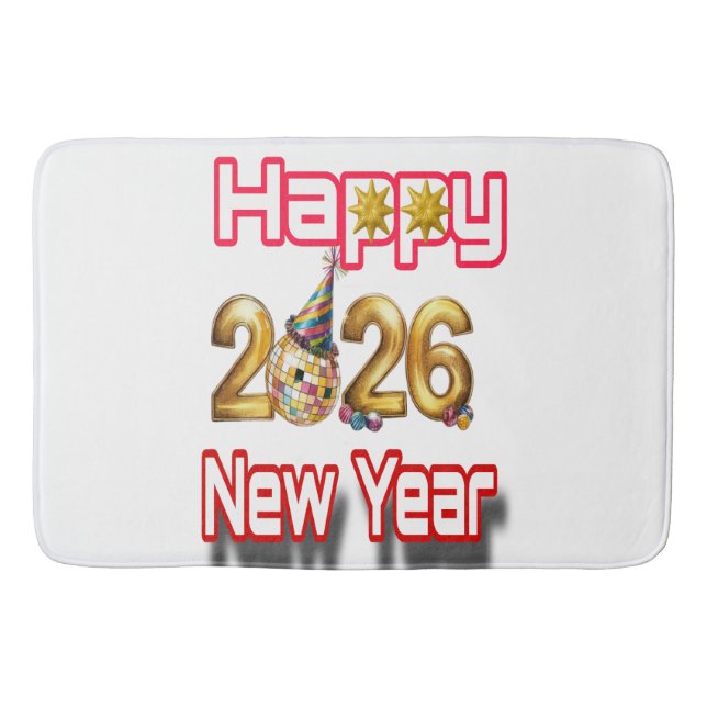 Tapis De Bain Happy New year  (Devant)