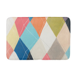 Tapis De Bain Harlequin Hopscotch - Motif Jacquard