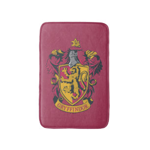 Tapis De Bain Harry Potter Blason de Gryffindor Or et Rouge