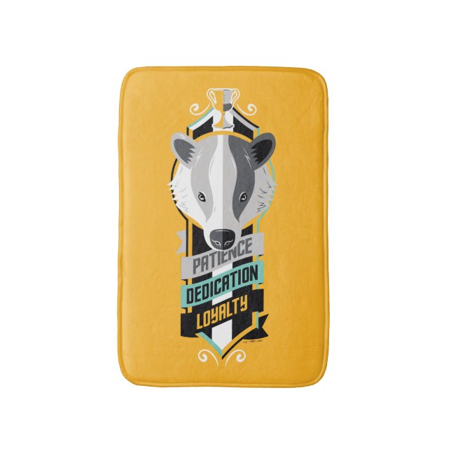 Tapis De Bain Harry Potter | HUFFLEPUFF™ House Traits Sigil (Devant (Vertical))