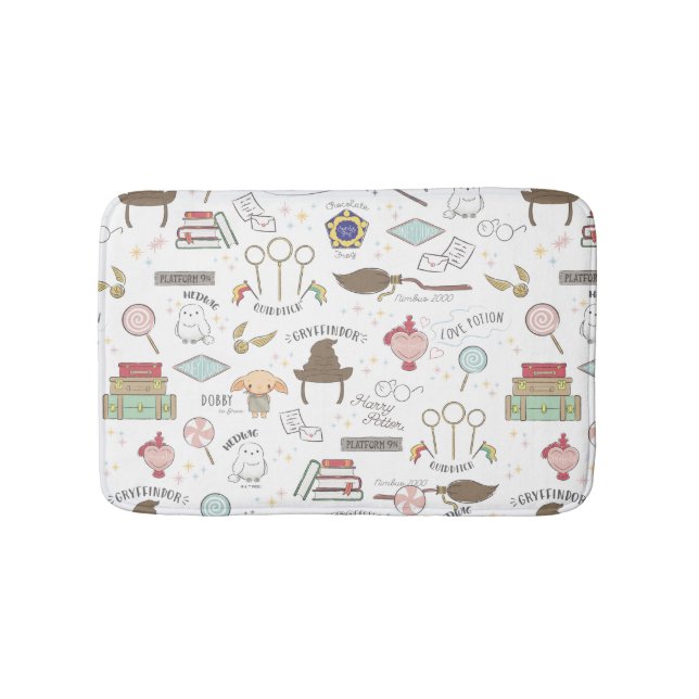 Tapis De Bain HARRY POTTER™ Tiny Magic Pattern (Devant)