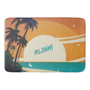 Tapis De Bain Hawaiian/Aloha/Tropical/plage