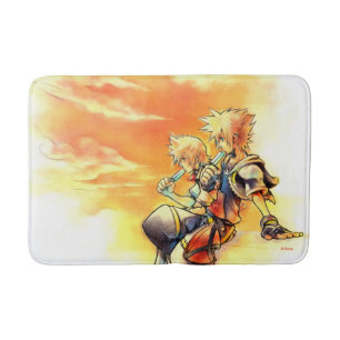 Tapis De Bain Hearts II  Roxas et sora mangeant des glaces