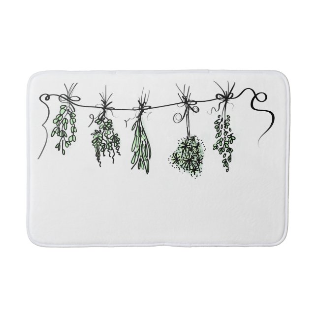 Tapis De Bain Herbes du jardin (Devant)