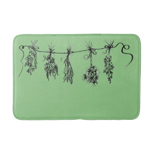 Tapis De Bain Herbes du jardin