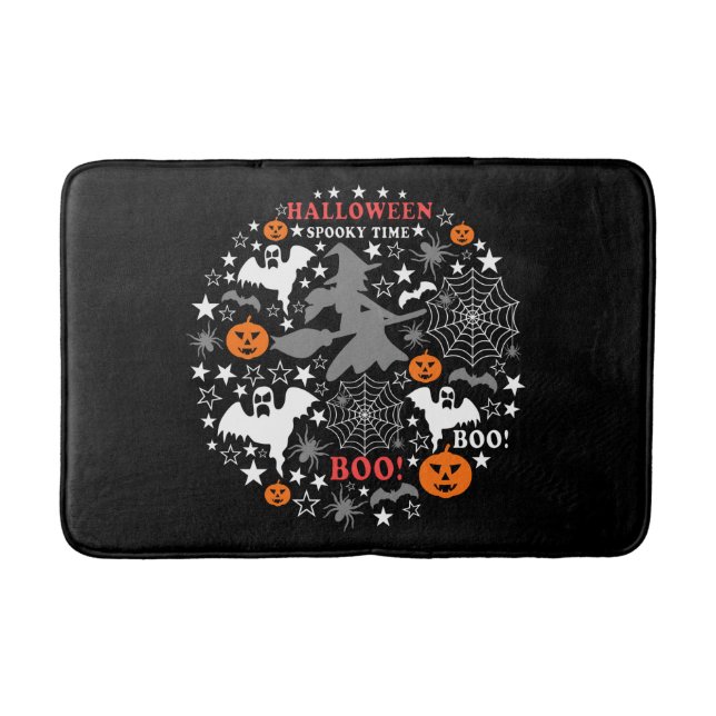 Tapis De Bain Heure Éffrayante Halloween (Devant)