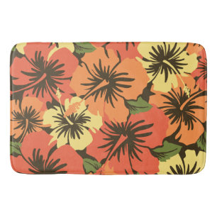 Tapis De Bain Hibiscus épopé Hawaiian Tropical Floral