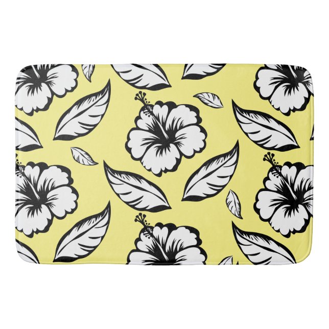 Tapis De Bain Hibiscus Floral (Devant)