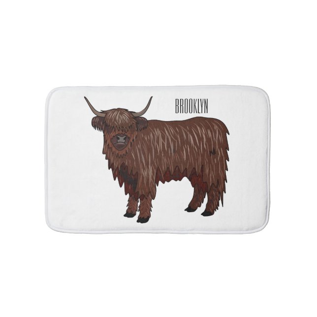 Tapis De Bain Highland cow (Devant)