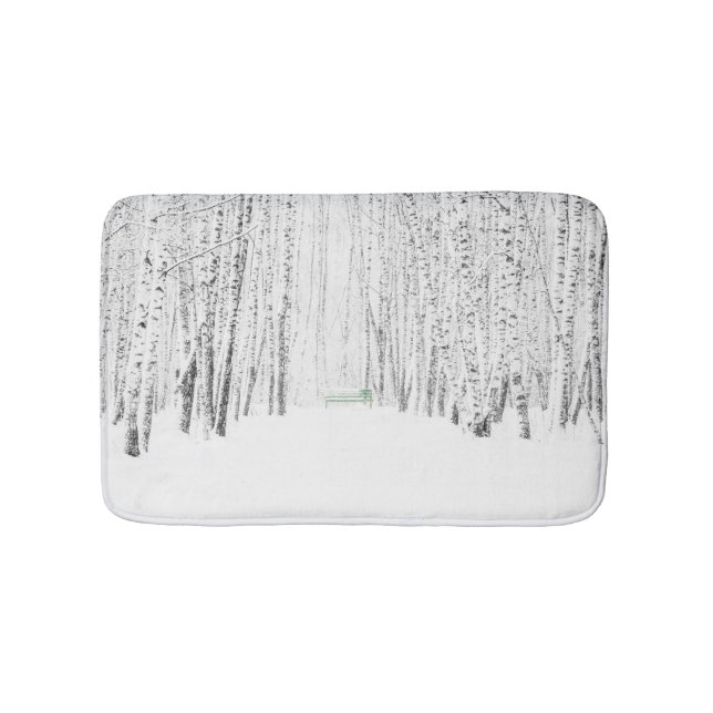 Tapis De Bain Histoire de Noël blanche (Devant)