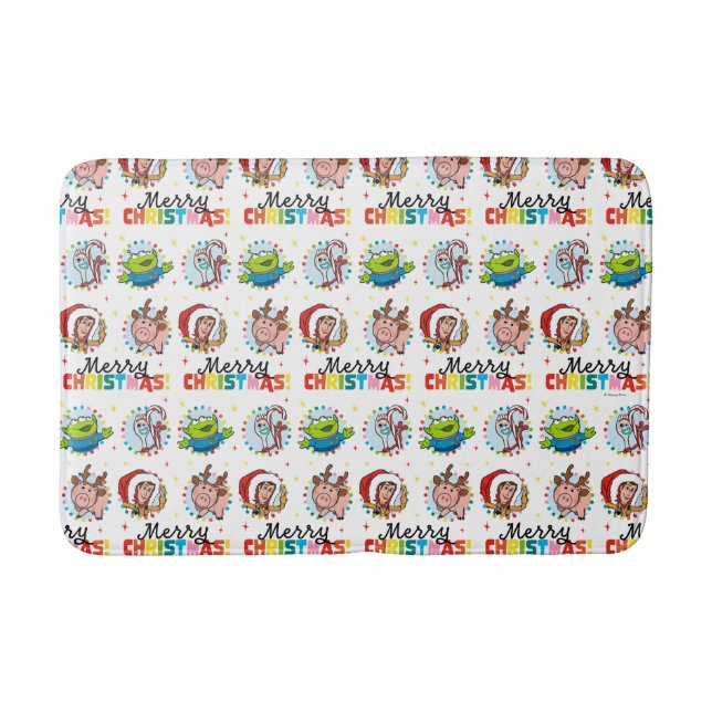 Tapis De Bain Histoire du jouet | Joyeux Motif de Noël (Devant)