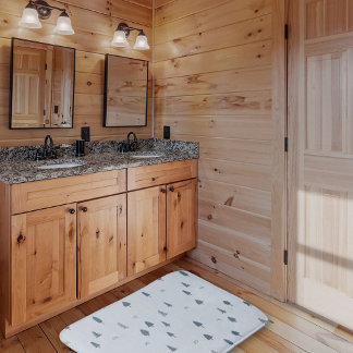 Tapis De Bain Hiver Mountain Thème Nursery Salle de bain Mat pou