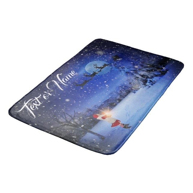 Tapis De Bain Hiver Noël Cuisine Bain Rug Mat Accueil (Angle)