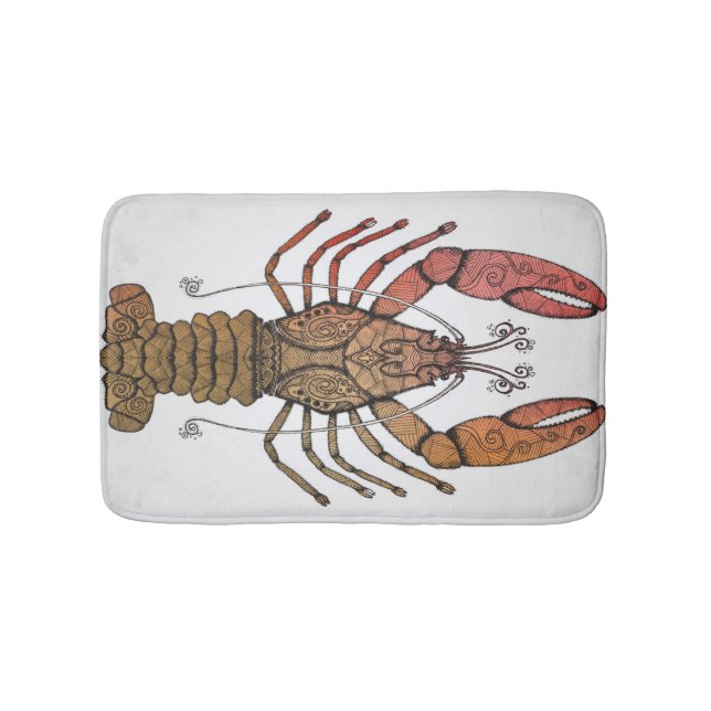 Tapis De Bain Homard de style (Devant)