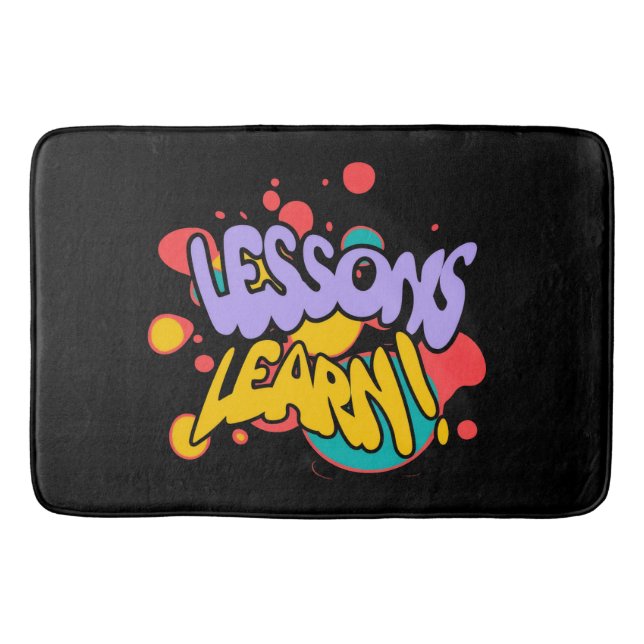 TAPIS DE BAIN HOME PAINT SPLASH LESSONS LEARN BATH MAT  (Devant)