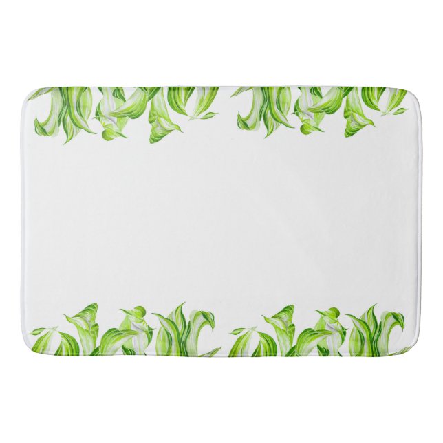 Tapis De Bain 'Hosta avec le Mosta' sur un bath Mat (Devant)