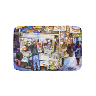 Tapis De Bain Hot Dog God, New York City