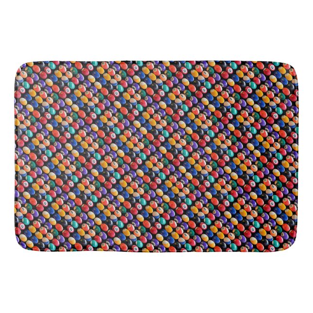 Tapis De Bain Huit Ballons Les Couleurs, Mousse Mémoire Bathmat (Devant)