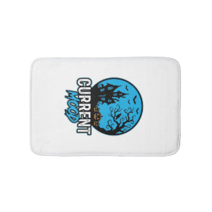 Tapis De Bain Humeur actuelle Halloween Gravure Vintage Vecteur_