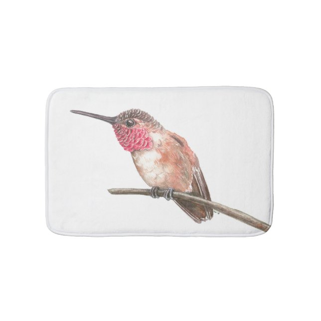 Tapis De Bain Hummingbird watercolor (Devant)