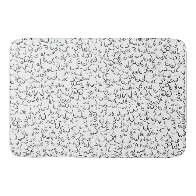 Tapis De Bain humour drôle motif (Devant)