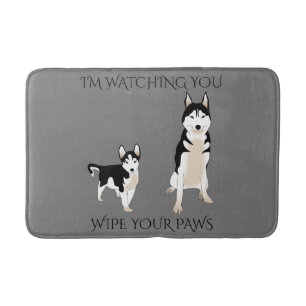 Tapis De Bain Husky essuie tes pattes de bain
