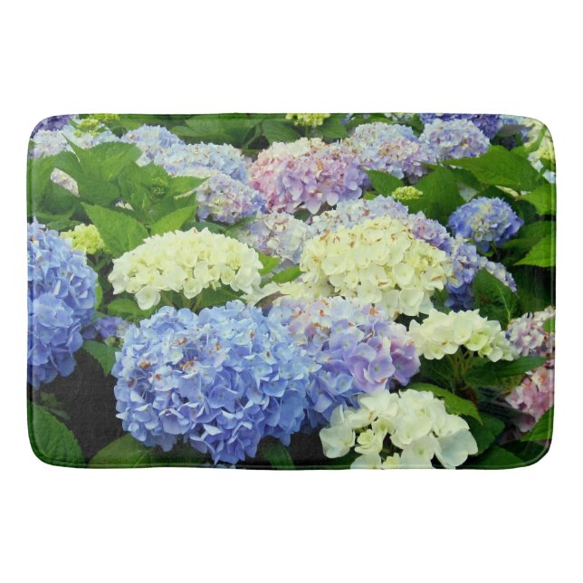 Tapis De Bain Hydrangée Mélange Grand Mat De Bain (Devant)