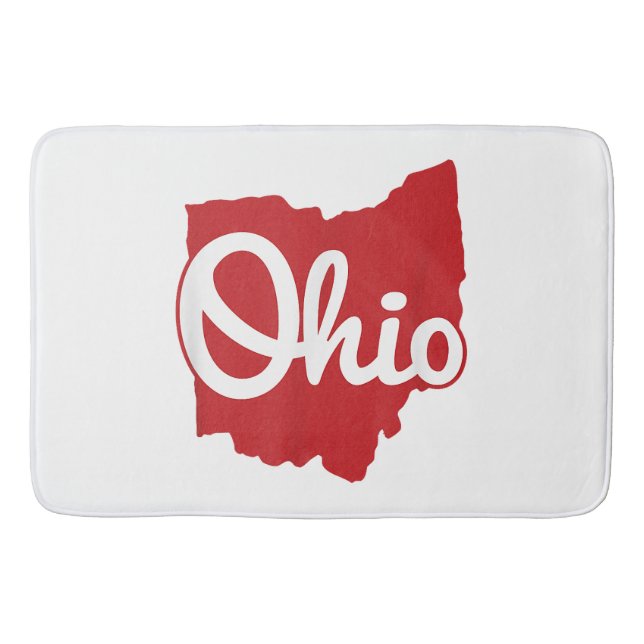 Tapis De Bain I love My Ohio Home Script Ohio (Devant)