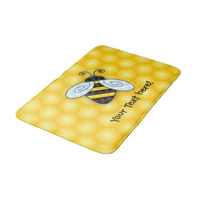 Tapis De Bain Icône de ronflement de bourdon et de nid (Angle)