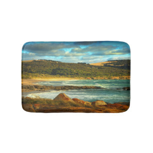 Tapis De Bain Île de Flinders de la plage d'Emita, Tasmanie