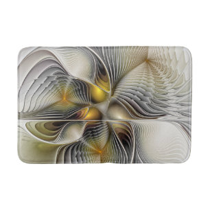 Tapis De Bain Illusion Optique Abstrait 3D Fractal Avec Profonde