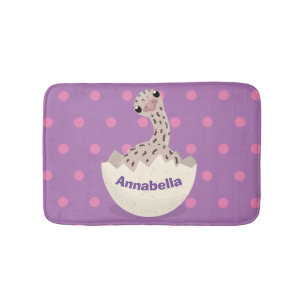 Tapis De Bain Illustration d'autruche pour bébé à couver mignon
